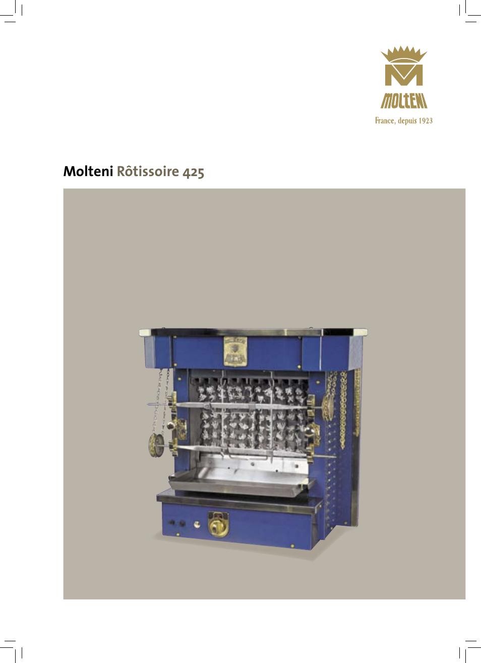 Molteni Rotissoire 425 User Manual | 2 pages