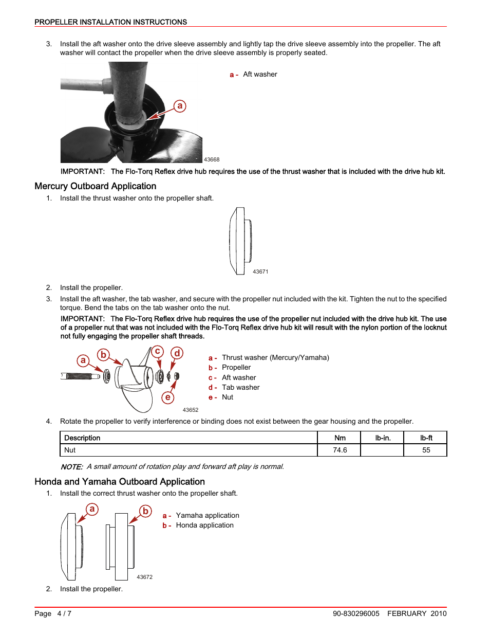 Ab c d e | Mercury Marine 90-830296005 User Manual | Page 4 / 7