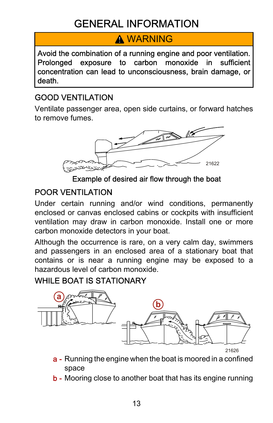General information, Warning | Mercury Marine Sport 899183001 User Manual | Page 17 / 42