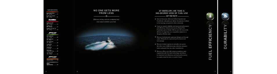 Nobody’s tougher on our engines than we are, At mercury, we take a 360-degree view of fuel use | Mercury Marine 90-850416009 User Manual | Page 4 / 19