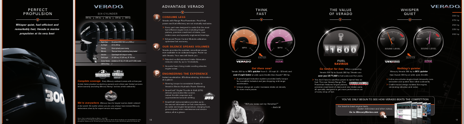 Get there now, Nothing’s quieter, Go farther for less | Mercury Marine 90-850416009 User Manual | Page 6 / 19