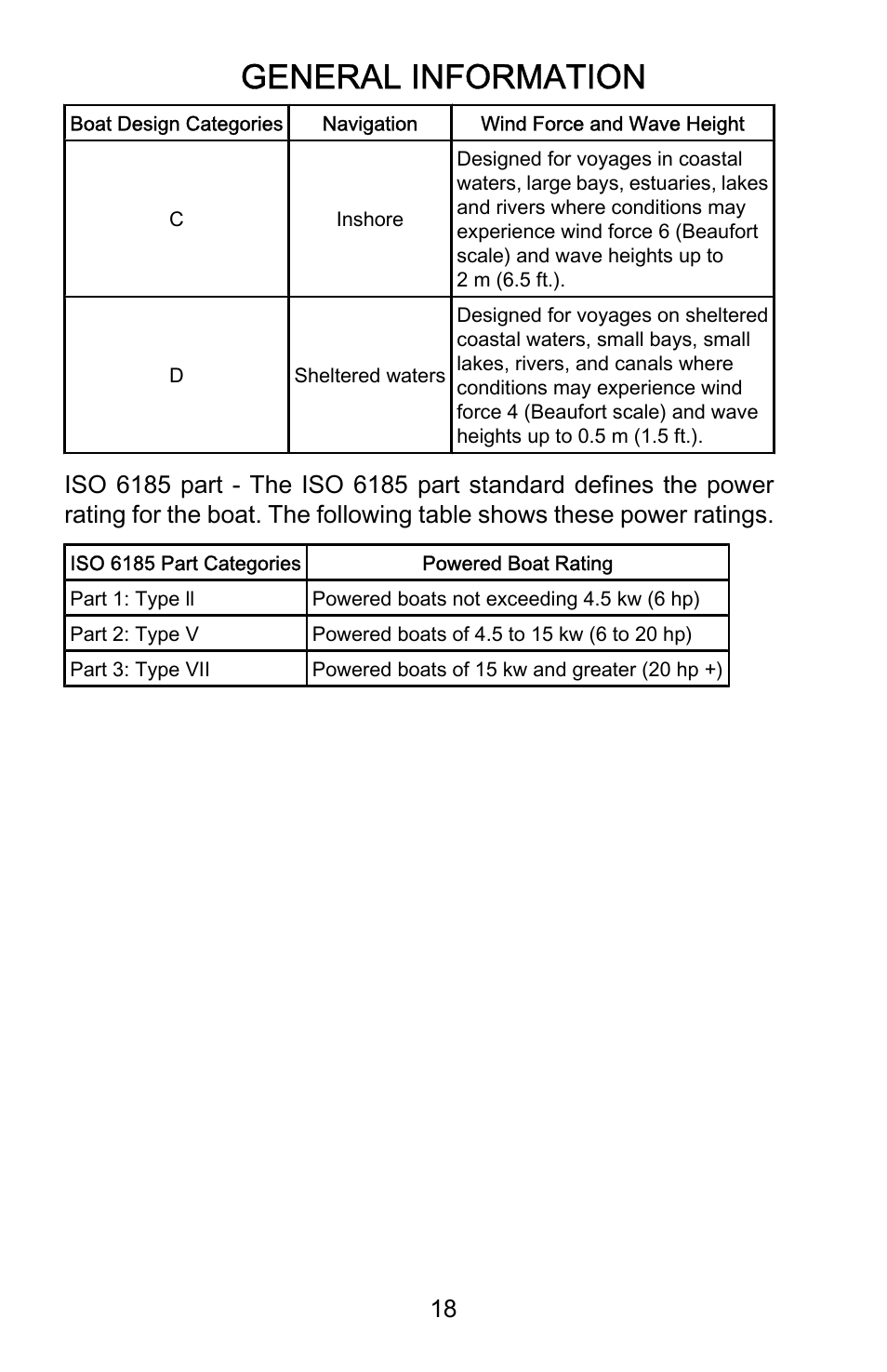 General information | Mercury Marine Ocean Runner 898393001 User Manual | Page 22 / 40