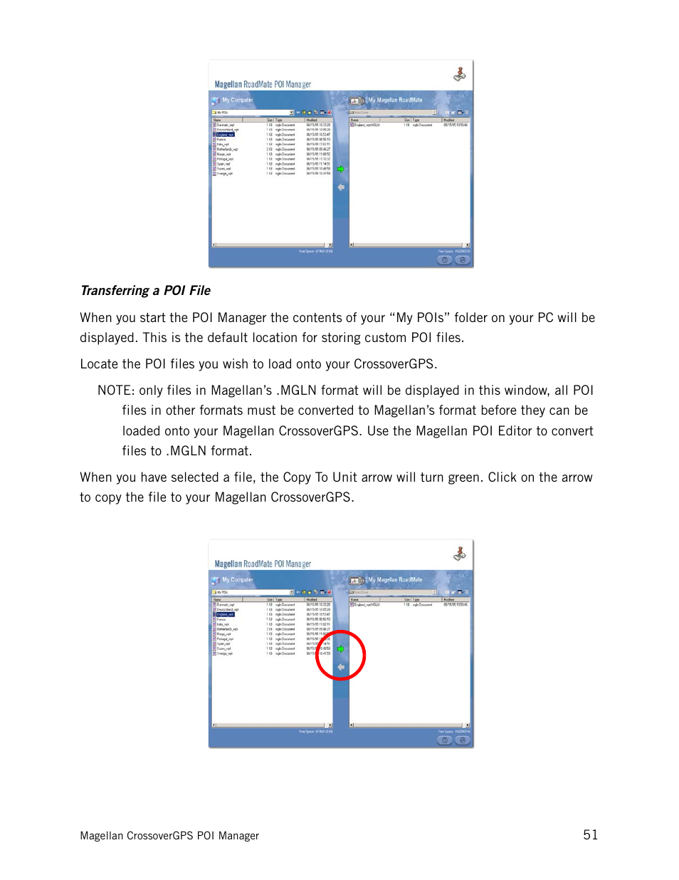 Opening a poi file | Magellan CrossoverGPS 980890-05 User Manual | Page 67 / 80