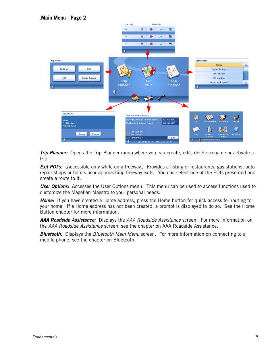 Magellan Maestro 4040 User Manual | Page 18 / 75