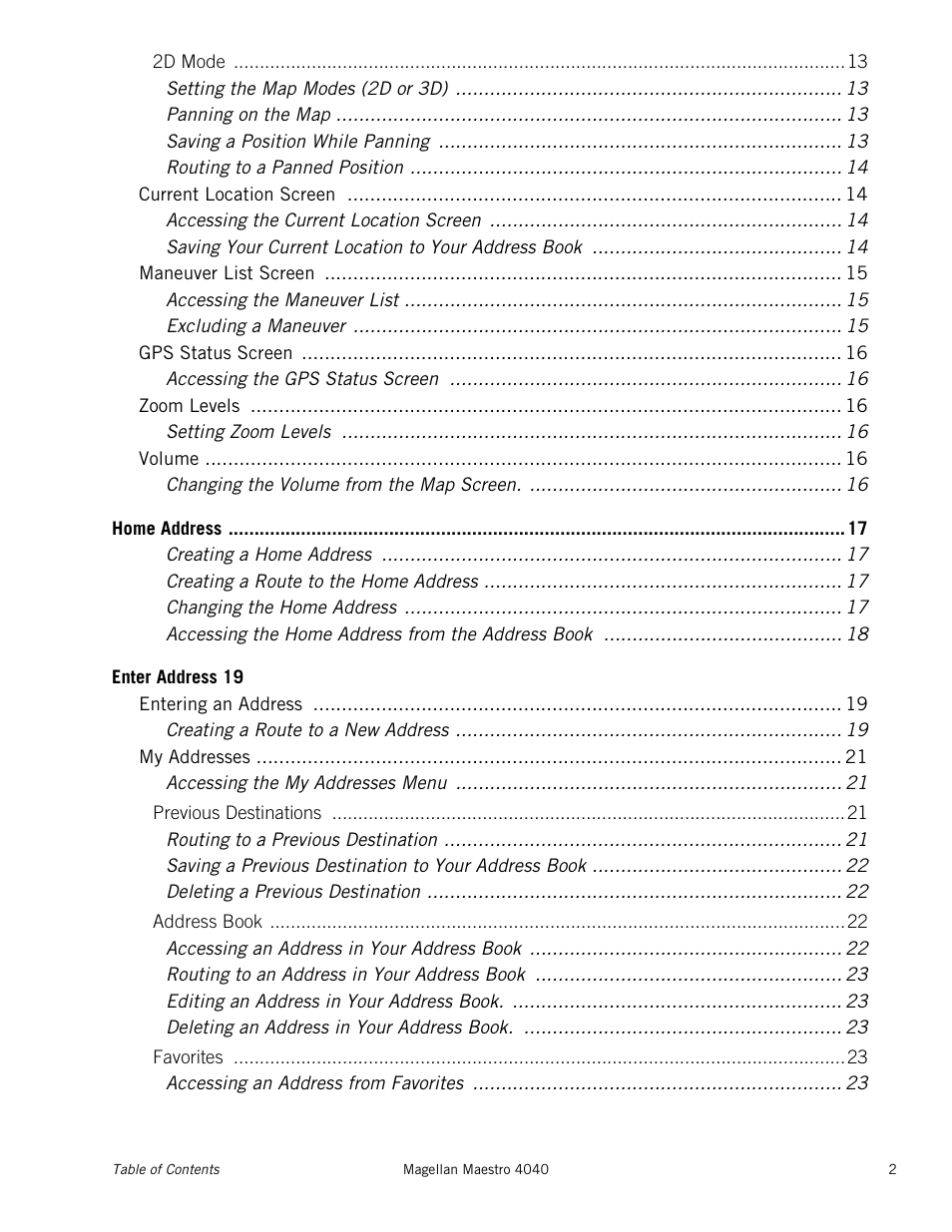 Magellan Maestro 4040 User Manual | Page 7 / 75