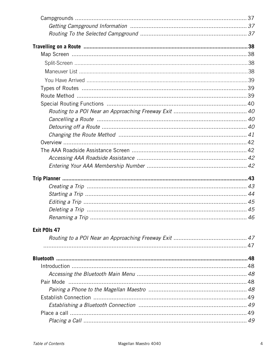 Magellan Maestro 4040 User Manual | Page 9 / 75