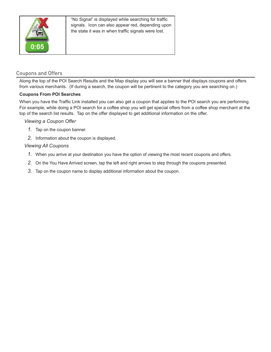 Viewing all coupons | Magellan ROADMATE 5045 User Manual | Page 37 / 42