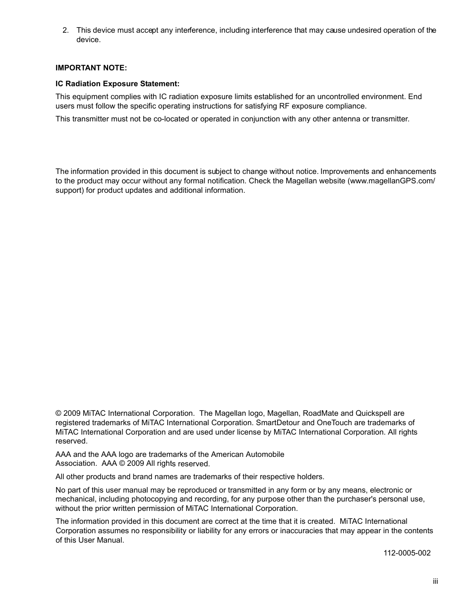 Magellan ROADMATE 5045 User Manual | Page 4 / 42