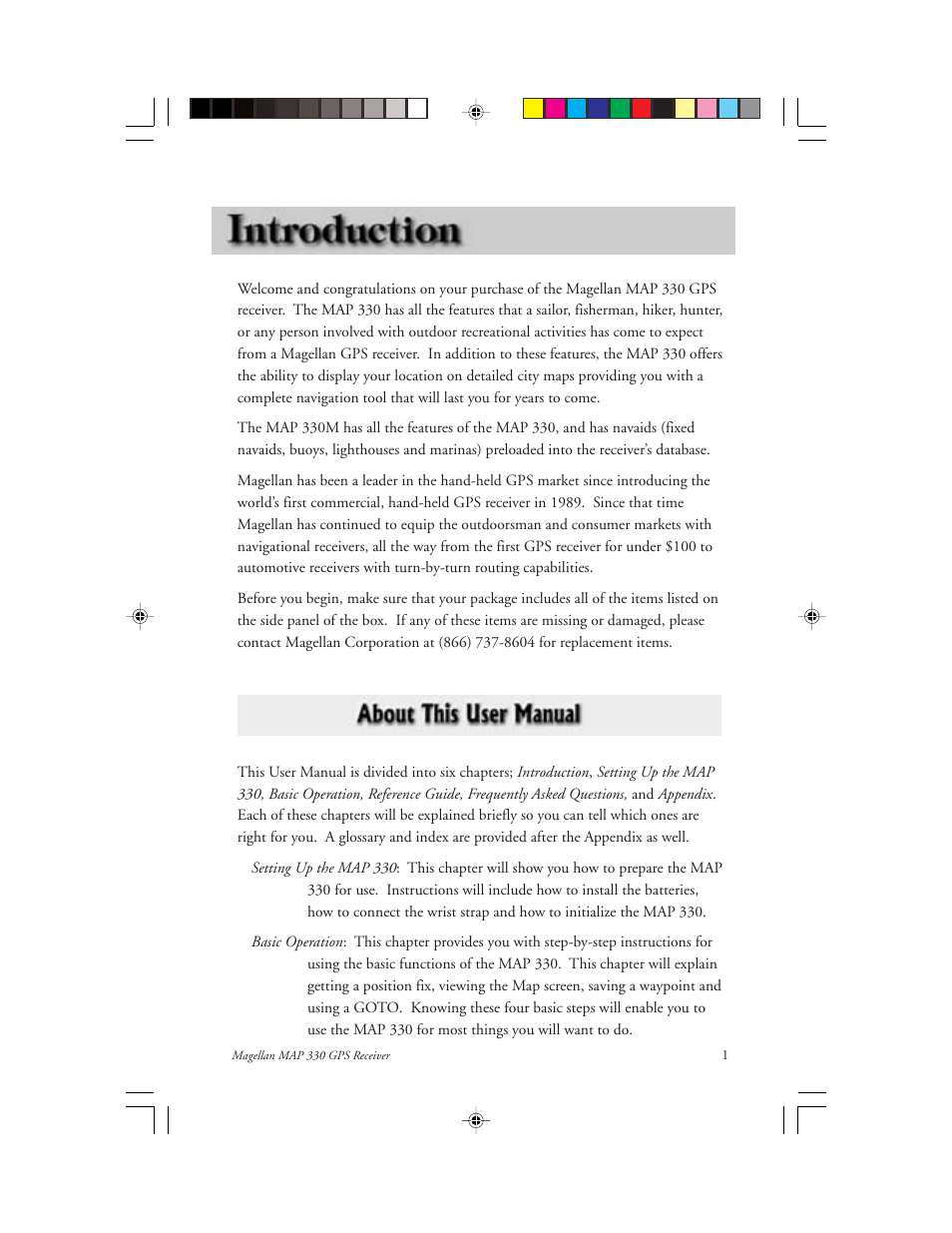 Magellan 330 Series User Manual | Page 13 / 94