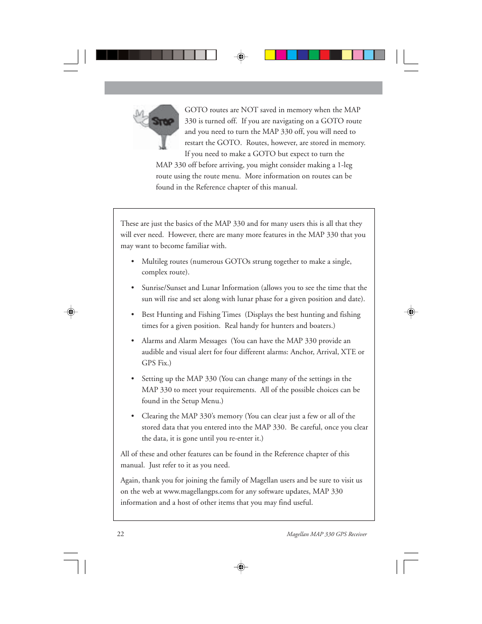Magellan 330 Series User Manual | Page 34 / 94