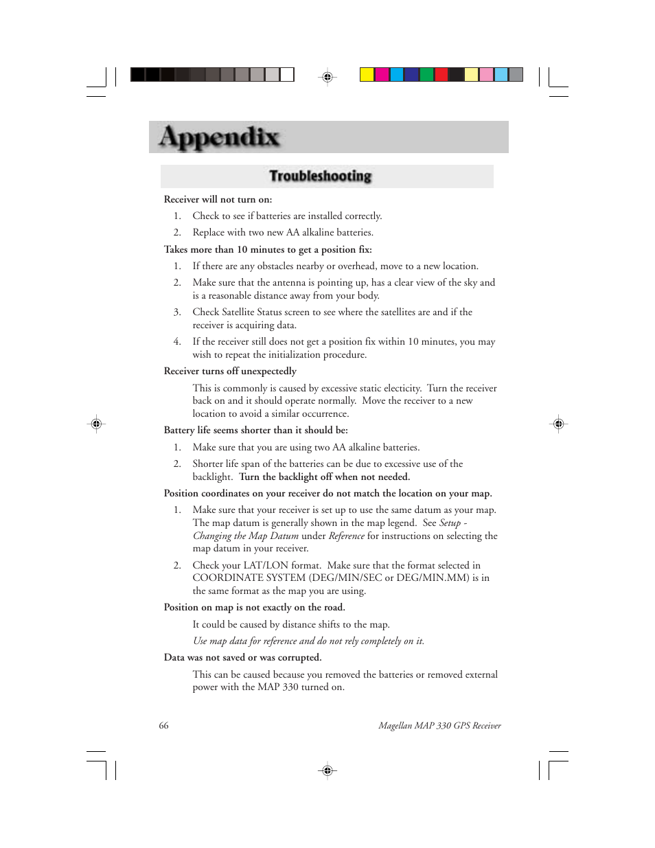 Magellan 330 Series User Manual | Page 78 / 94