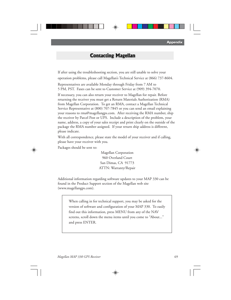 Magellan 330 Series User Manual | Page 81 / 94