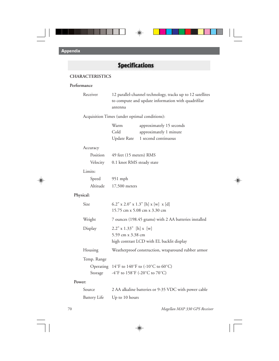 Magellan 330 Series User Manual | Page 82 / 94