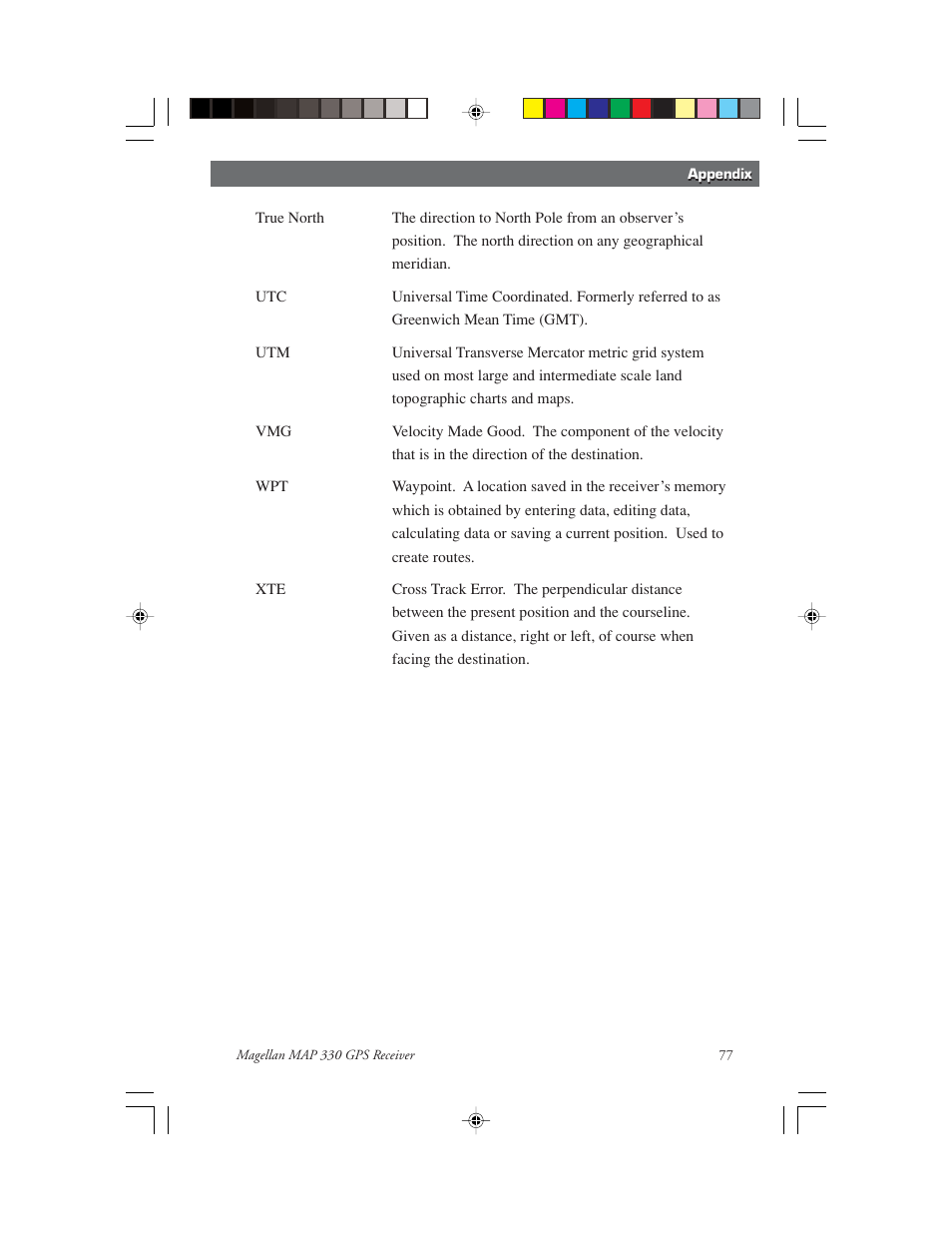 Magellan 330 Series User Manual | Page 89 / 94