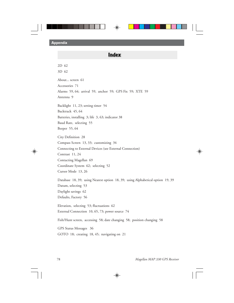 Magellan 330 Series User Manual | Page 90 / 94