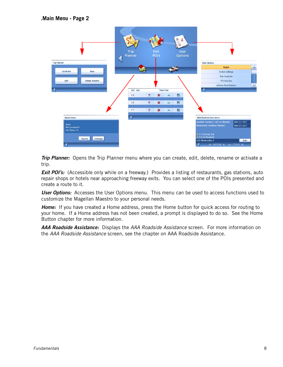 Magellan Maestro 4000 User Manual | Page 18 / 71