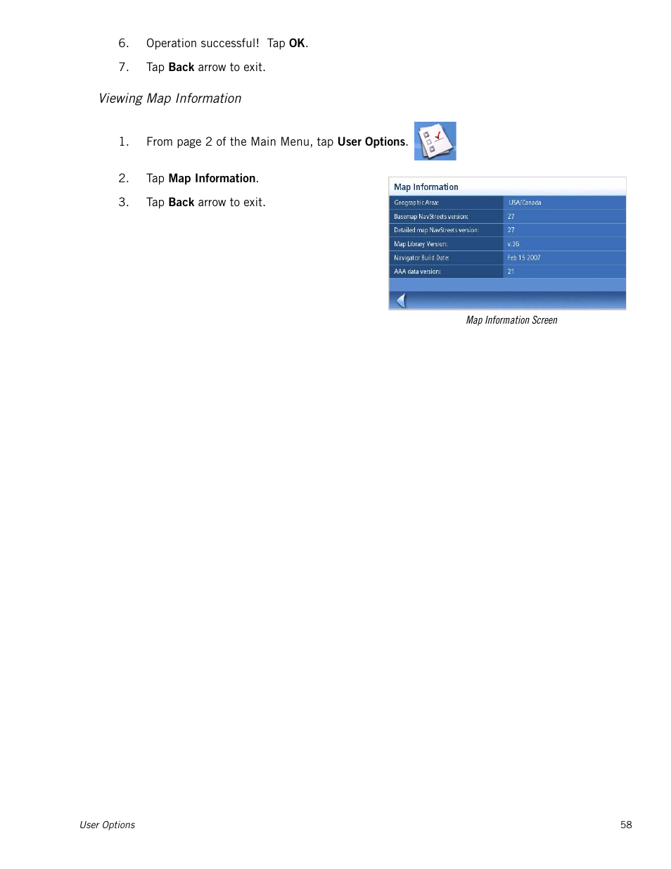 Viewing map information | Magellan Maestro 4000 User Manual | Page 68 / 71