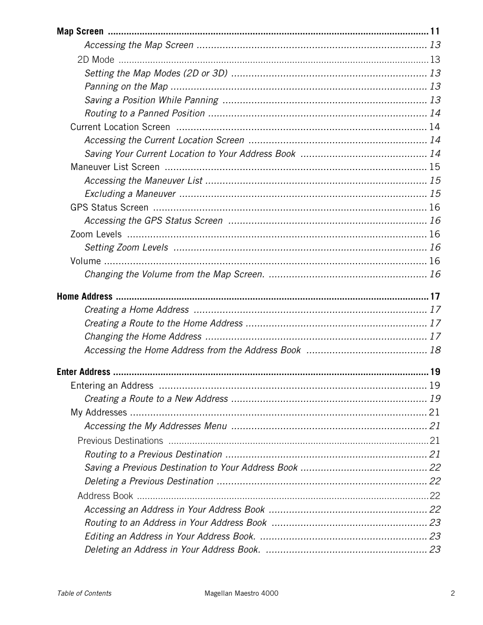 Magellan Maestro 4000 User Manual | Page 7 / 71