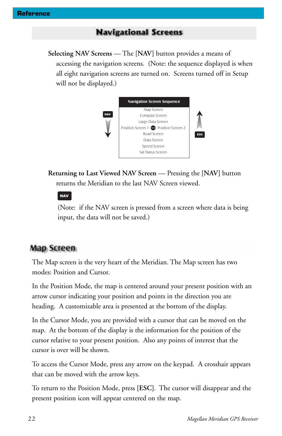 Magellan Meridian User Manual | Page 30 / 102