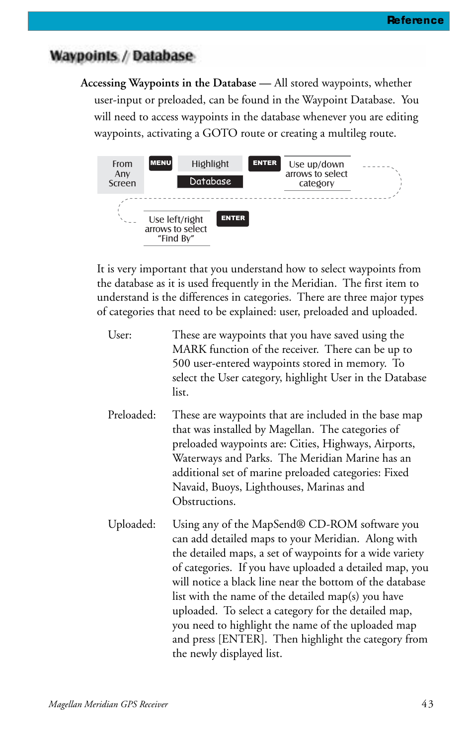 Magellan Meridian User Manual | Page 51 / 102