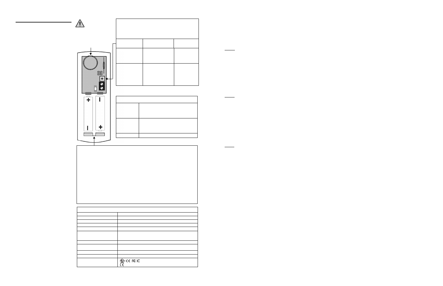 Emplacement et montage, Cavaliers, Mode d’apprentissage | Français, Vérification de l’unité, Mise sous tension de l’unité, Remplacement des batteries, Batterie faible | Magellan MGDCTXP2-TI04 User Manual | Page 2 / 2