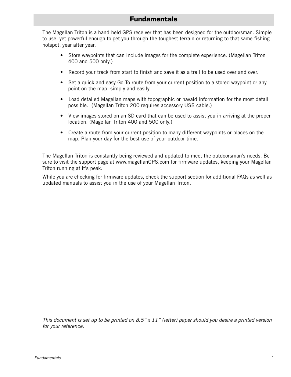 Magellan eXplorist 400 User Manual | Page 8 / 31