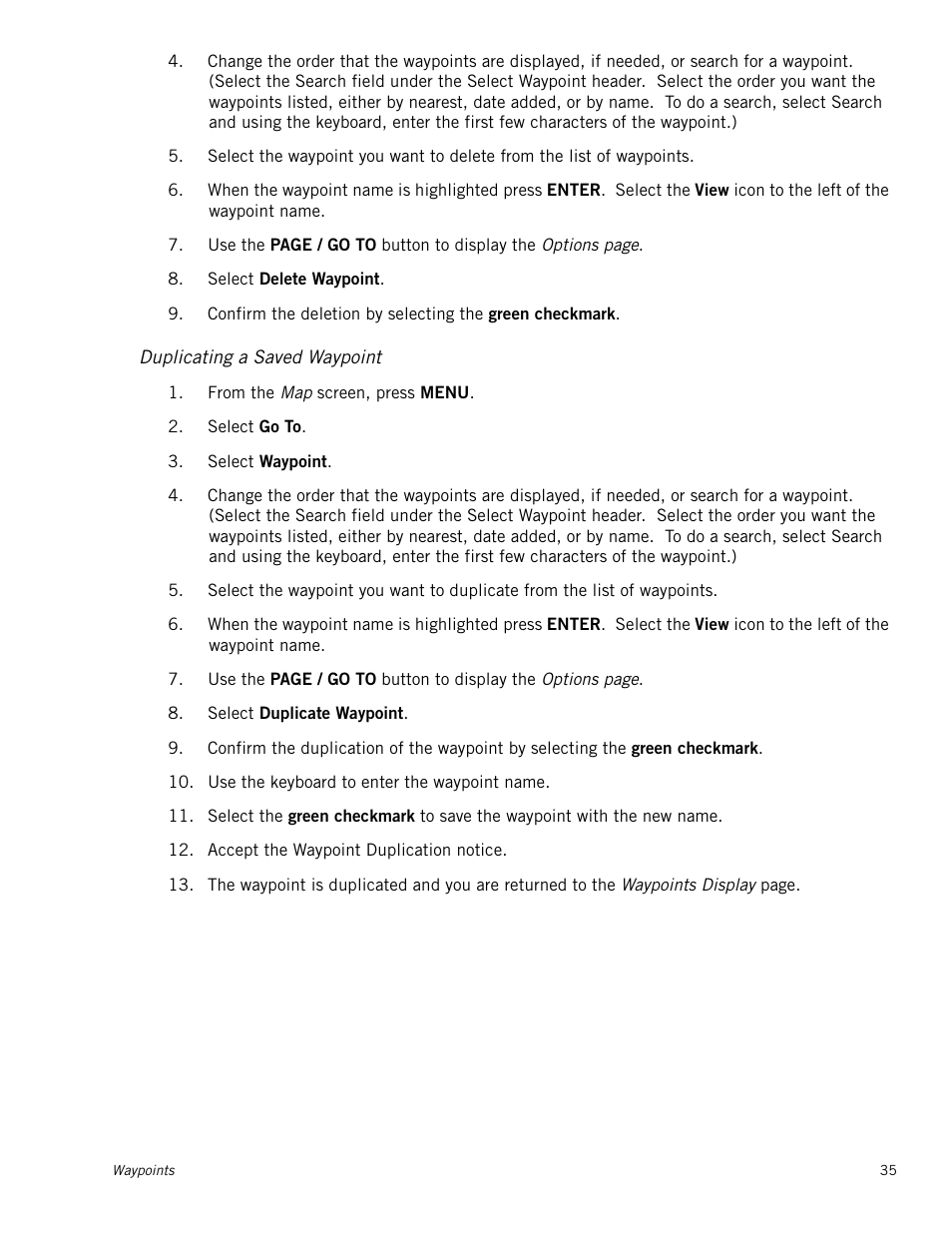 Duplicating a saved waypoint | Magellan Triton 500 User Manual | Page 43 / 61