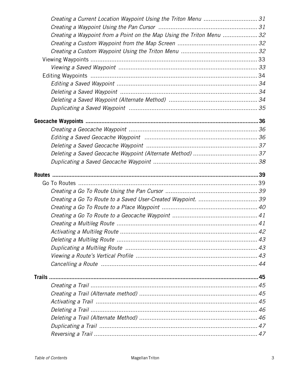 Magellan Triton 500 User Manual | Page 7 / 61