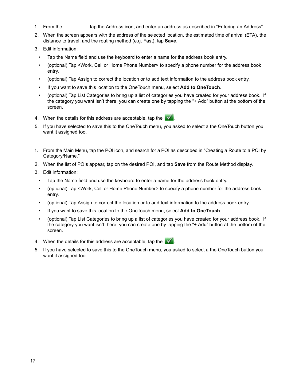 Edit information | Magellan RoadMate 2035 User Manual | Page 25 / 41