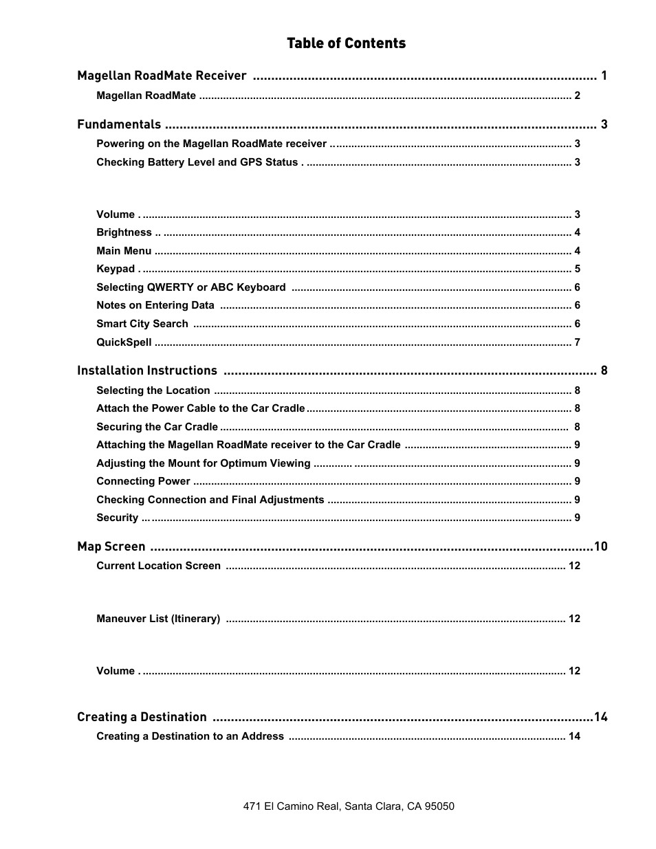 Magellan RoadMate 2035 User Manual | Page 6 / 41