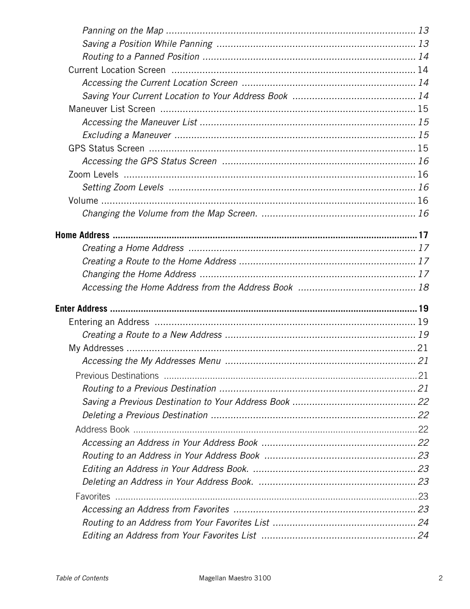 Magellan MAESTRO 3100 User Manual | Page 6 / 55