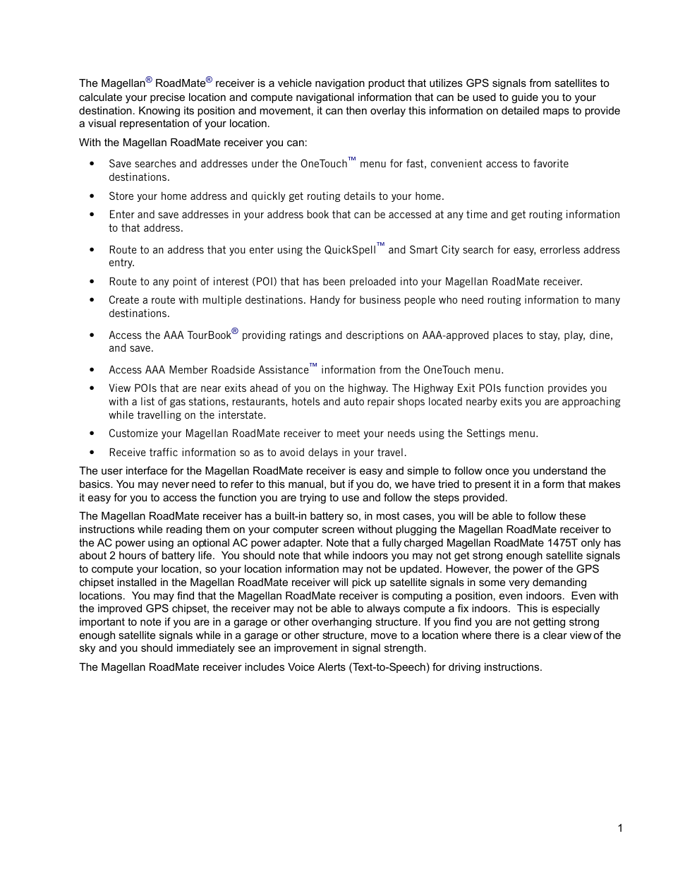Magellan roadmate receiver | Magellan ROADMATE 5120 User Manual | Page 10 / 42