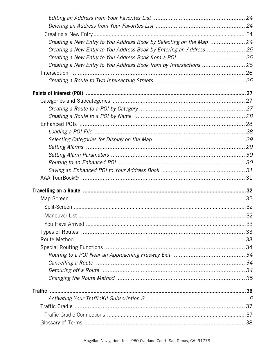 Magellan Maestro 4050 User Manual | Page 8 / 86
