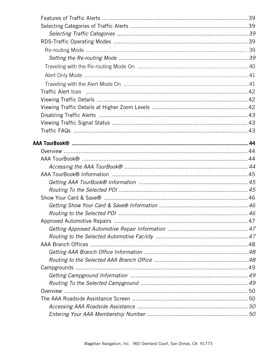Magellan Maestro 4050 User Manual | Page 9 / 86