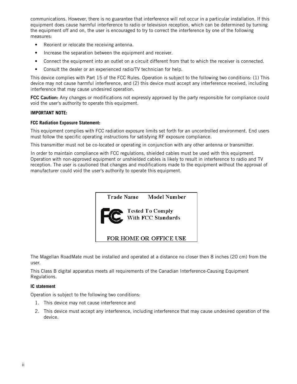 Magellan RoadMate 1210 1200 Series User Manual | Page 3 / 48