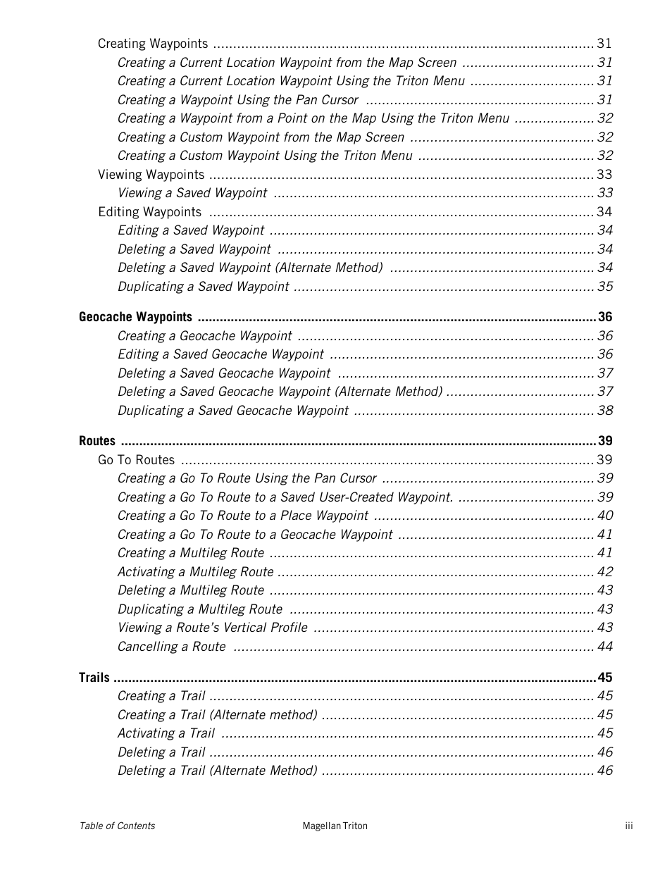 Magellan Triton 1500 User Manual | Page 7 / 63