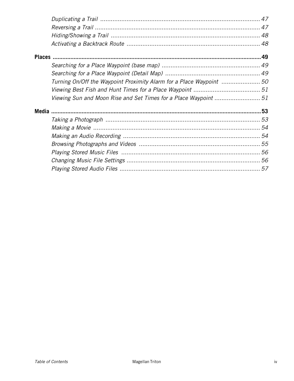 Magellan Triton 1500 User Manual | Page 8 / 63