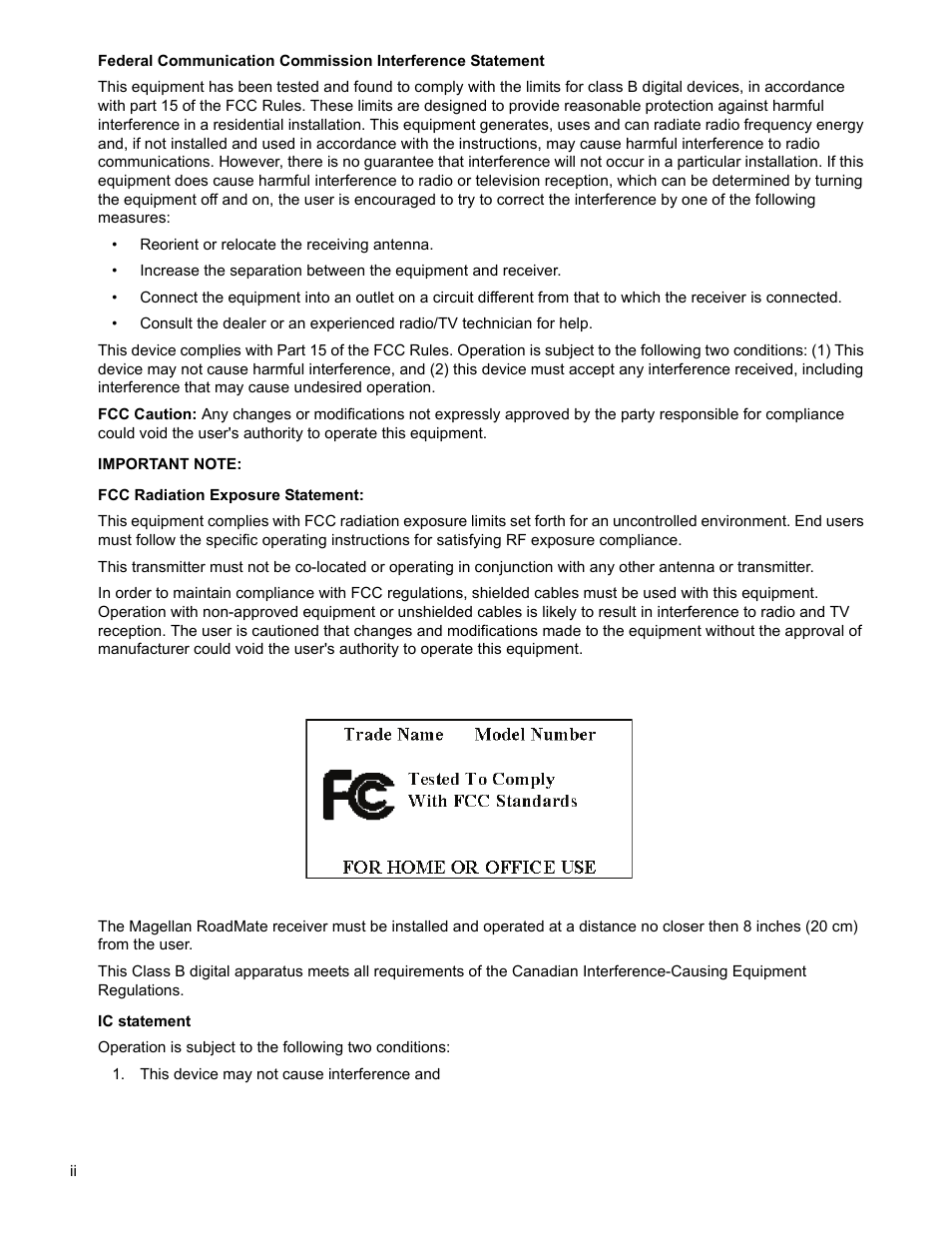 Magellan RoadMate 2036 User Manual | Page 3 / 42