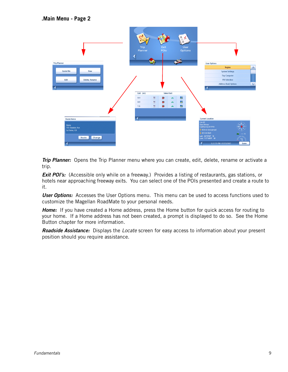 Magellan RoadMate 1230 User Manual | Page 18 / 68