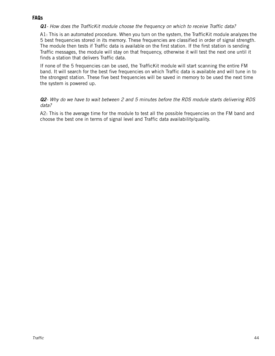 Faqs | Magellan RoadMate 1230 User Manual | Page 53 / 68