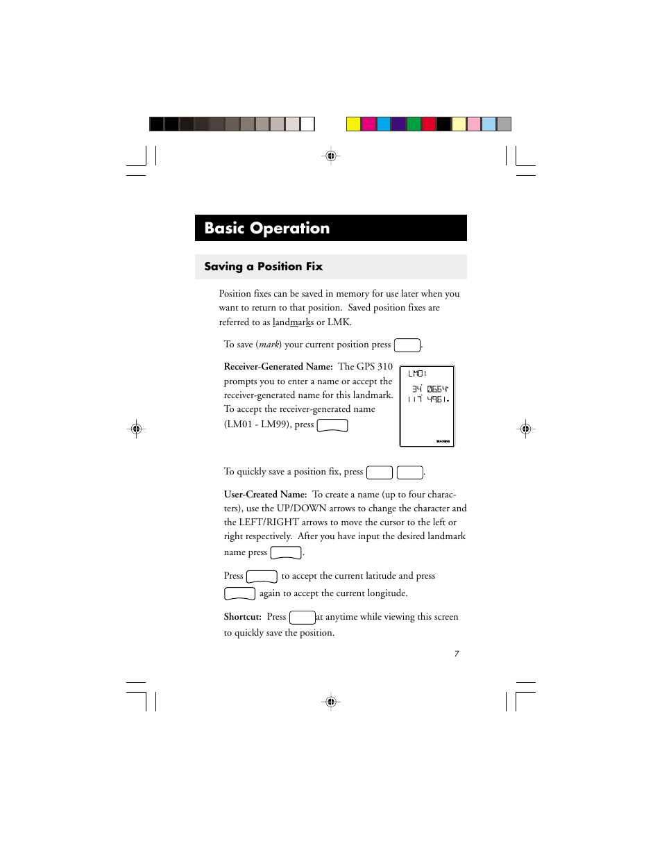 Basic operation | Magellan GPS 310 User Manual | Page 13 / 62