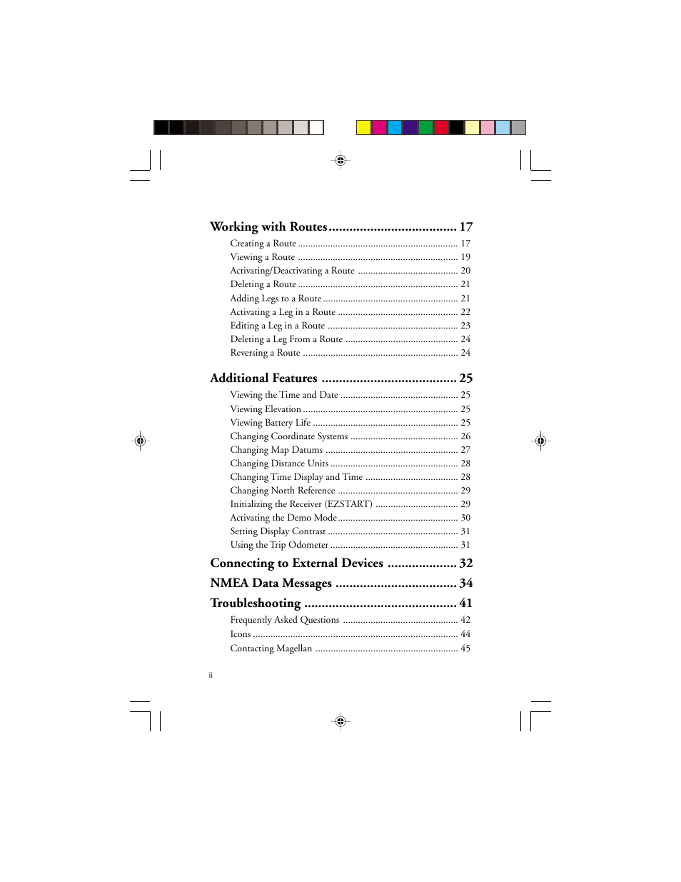 Working with routes, Additional features | Magellan GPS 310 User Manual | Page 4 / 62