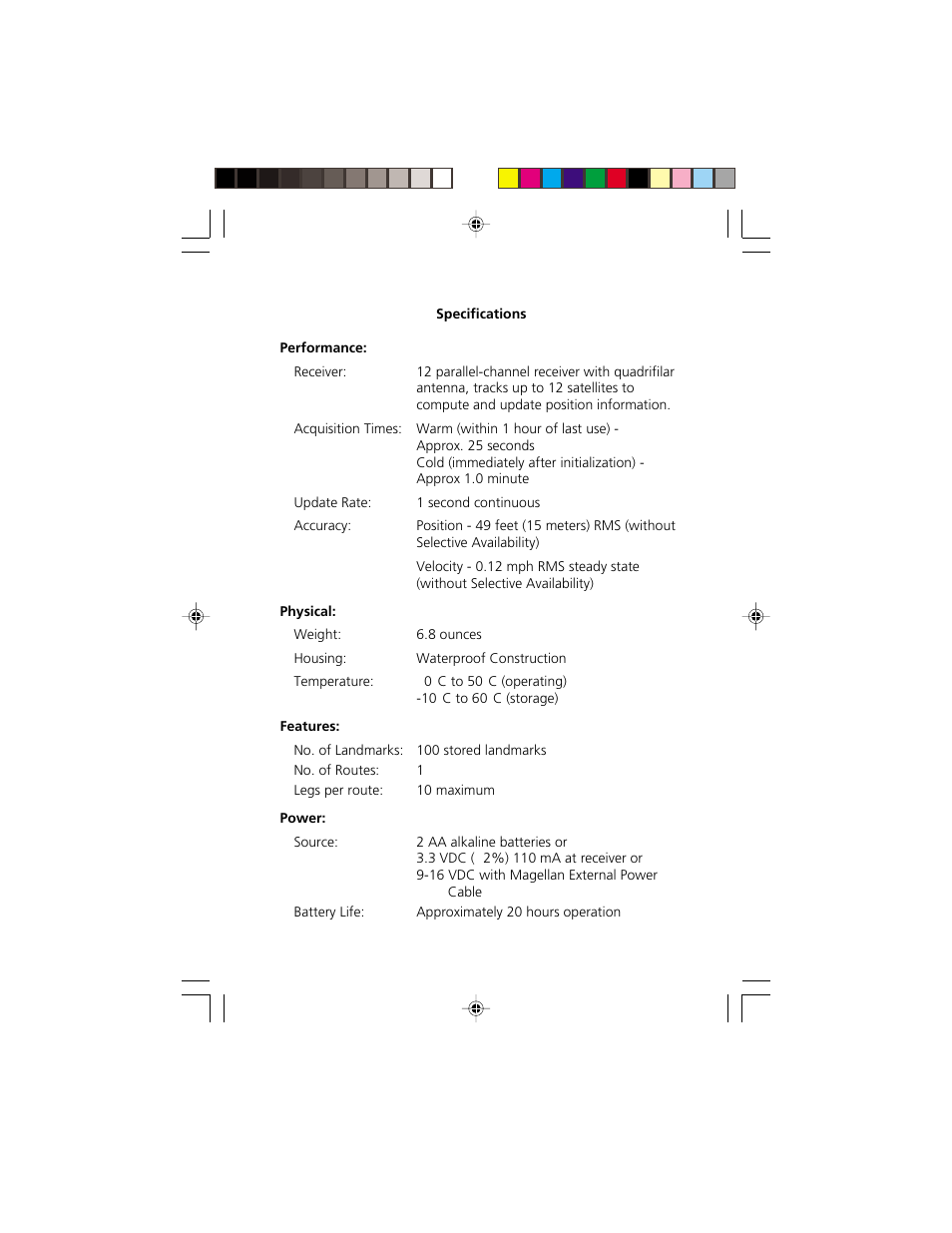 Magellan GPS 310 User Manual | Page 61 / 62