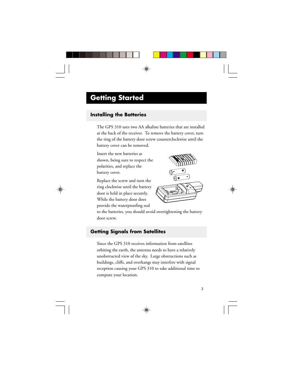 Getting started | Magellan GPS 310 User Manual | Page 9 / 62