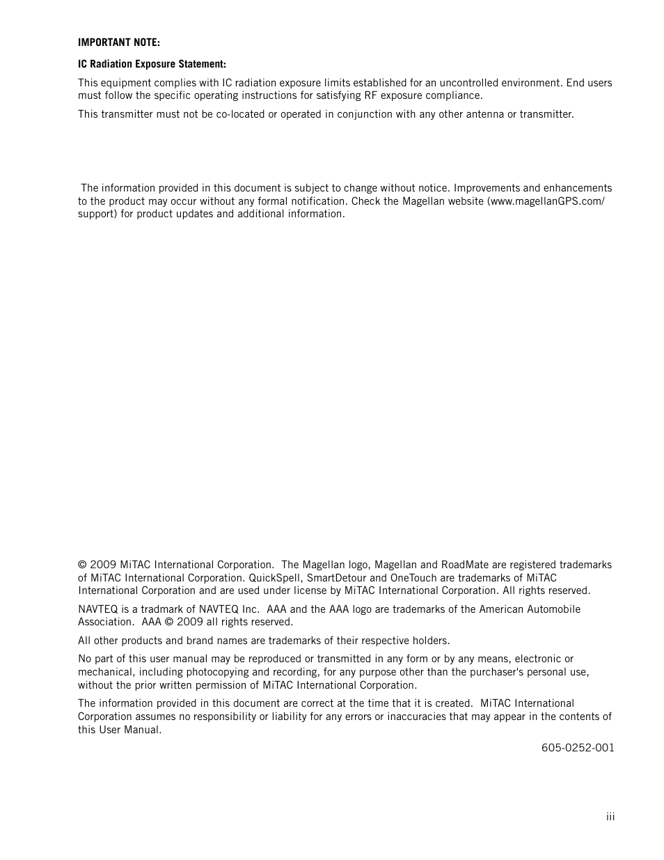 Magellan RoadMate 1340 User Manual | Page 4 / 44