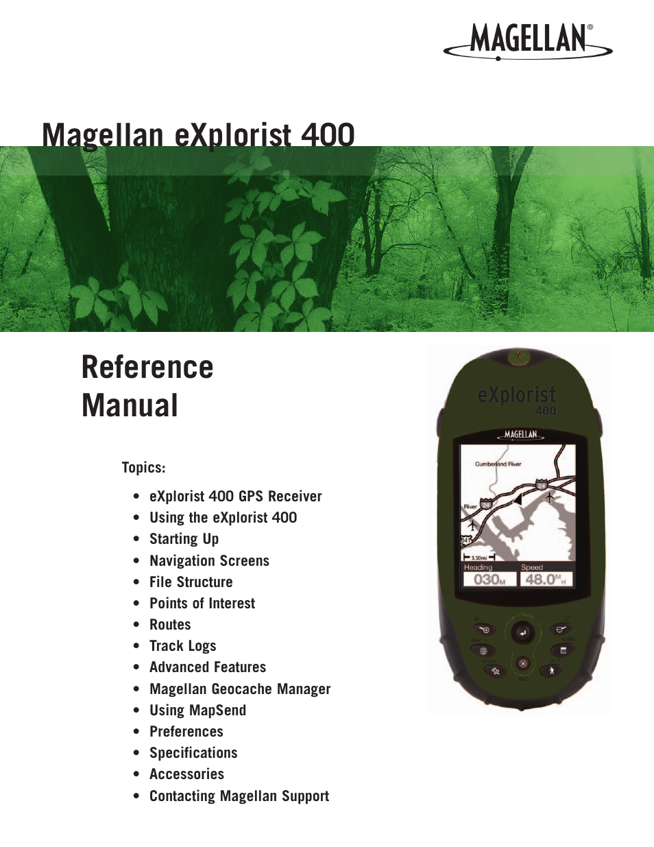 Magellan eXplorist 400 User Manual | 119 pages