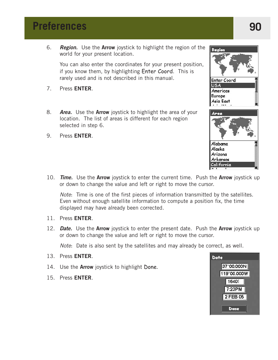 Preferences 90 | Magellan eXplorist 400 User Manual | Page 97 / 119