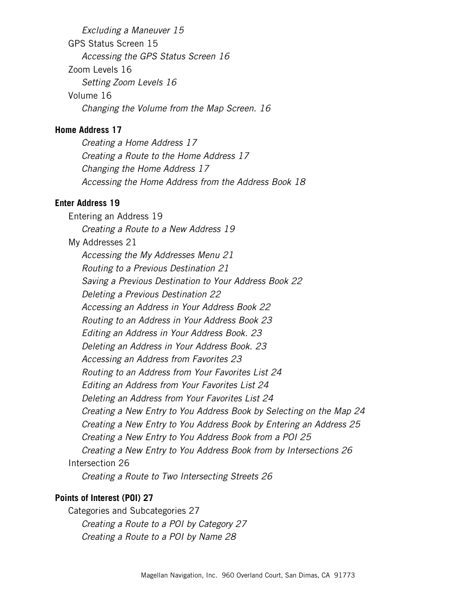 Magellan 3140 User Manual | Page 6 / 67
