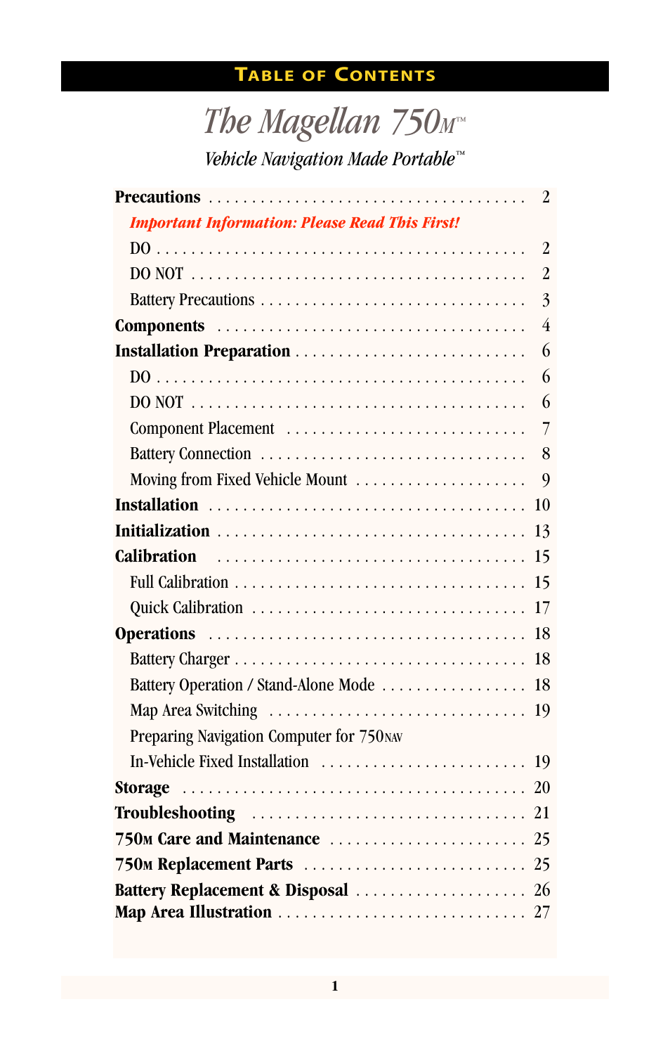 The magellan 750, Vehicle navigation made portable | Magellan 750M User Manual | Page 2 / 30