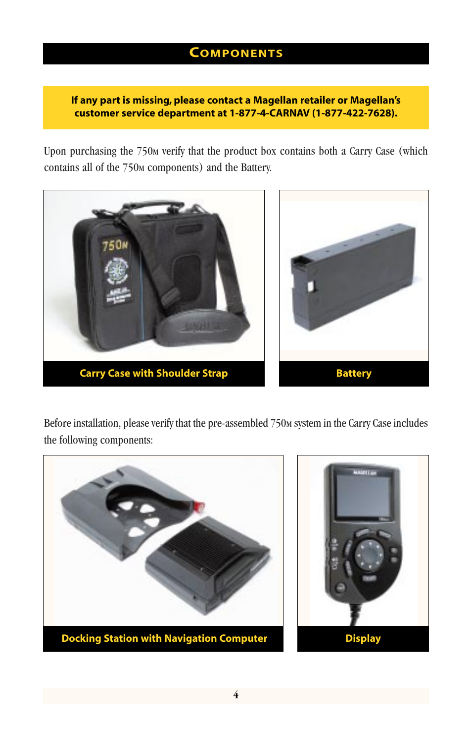 Magellan 750M User Manual | Page 5 / 30